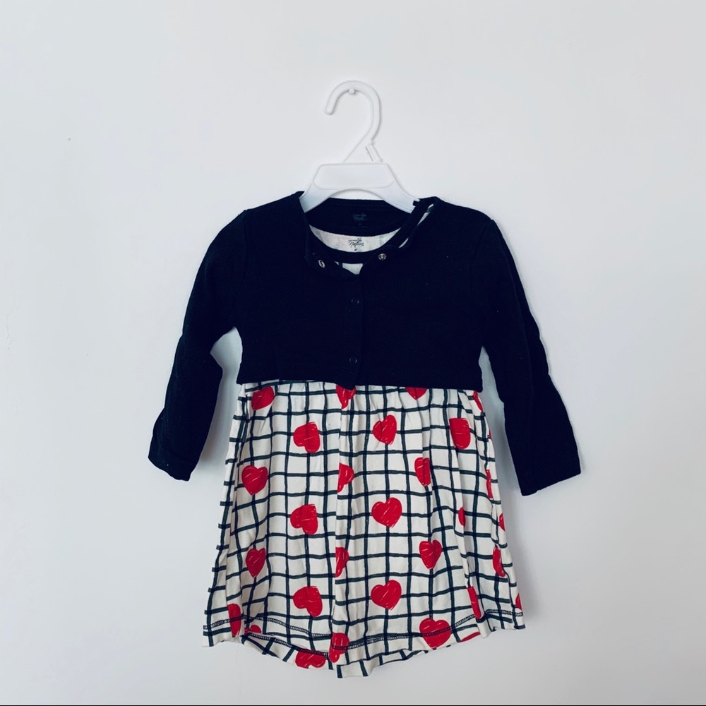 Organic Cotton Toddler Dress w/ Cardigan